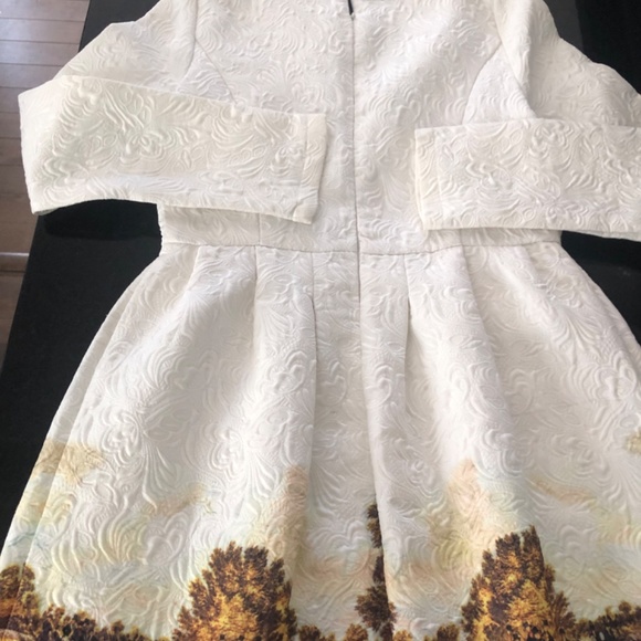 Lined  Spring Summer brocade/ Tapestry Vintage style dress - Picture 4 of 6